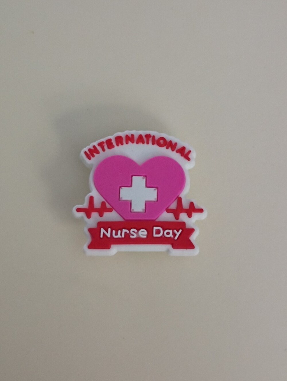10 for $10 Jibbitz Croc Charms - Medical International Nurse Day Heartbeat Line